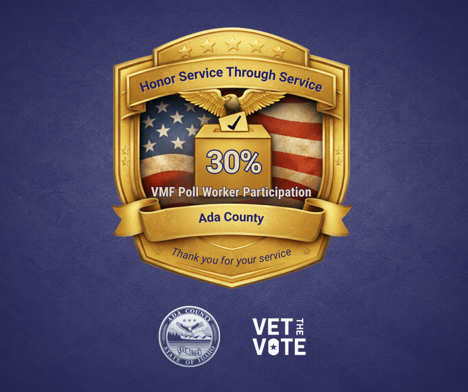 Ada County Elections Earns Gold Award from Vet the Vote