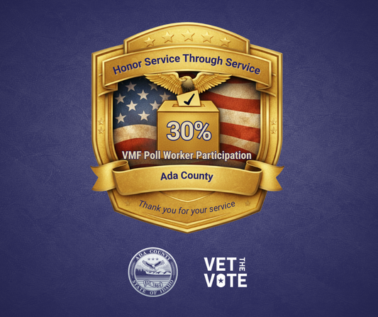 Ada County Elections Earns Gold Award from Vet the Vote