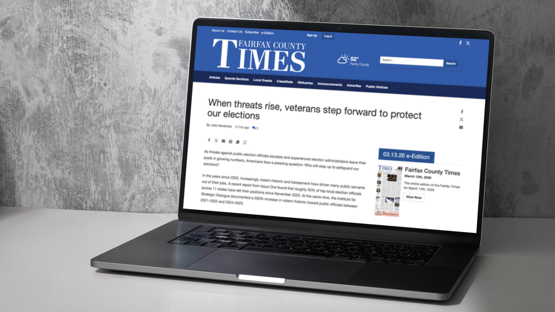Featured in the Press: When threats rise, veterans step forward to protect our elections