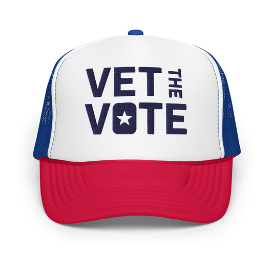 Vet the Vote Foam trucker hat